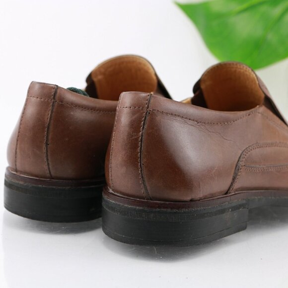 Sandro Moscoloni Mens Jacob Venetian Loafer Size 9 D Tan Leather Slip On Shoe - Picture 5 of 12
